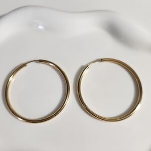 18k Gold Plated Hoop Earrings